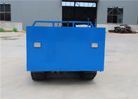 Pengoperasian Sederhana Warna Biru 2 Ton Mini Rubber Track Transporter Dumper Truck