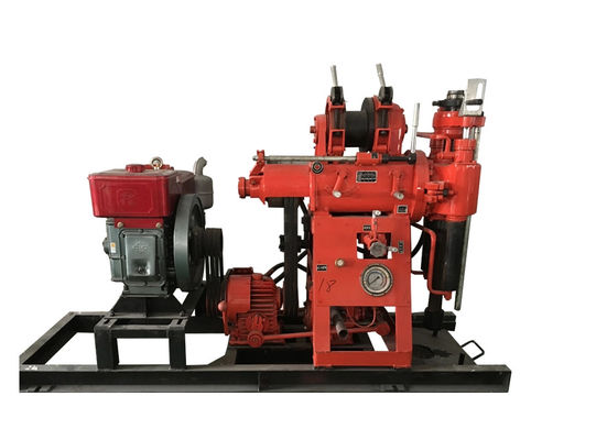 Red XY - 100 Soil Test Drilling Machine Rig Pengeboran Sumur Air Hidraulik Penuh